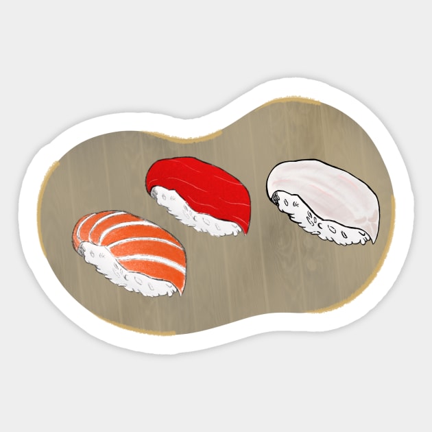 Sushi - Nigiri Mix Sticker by Uwaki